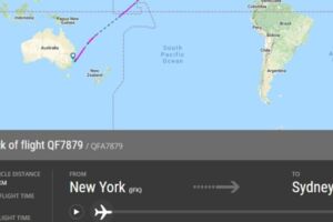 當今最長直飛班機 澳航紐約起飛逾19小時抵雪梨