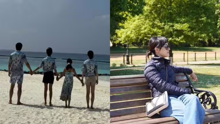 孫儷與鄧超結婚15年育有1兒1女。(圖/翻攝自孫儷微博) 孫儷與鄧超結婚15年育有1兒1女。(圖/翻攝自孫儷微博)