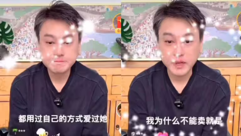 朱孝天日前直播時提起大S,並談到販賣汪小菲旗下品牌酸辣粉挨罵一事。(圖/翻攝自微博@penny的心事) 朱孝天日前直播時提起大S,並談到販賣汪小菲旗下品牌酸辣粉挨罵一事。(圖/翻攝自微博@penny的心事)