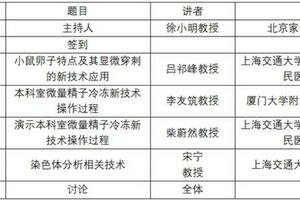 關於舉辦生殖健康專業委員會第四屆年會暨15th安全高效的輔助生殖技術論壇（上海九院）的通知