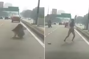 女子突打開車門!「行駛中跳車」原因曝光 女子突打開車門!「行駛中跳車」原因曝光