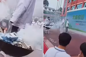 學校焚燒沒收香菸　反變集體吸二手菸