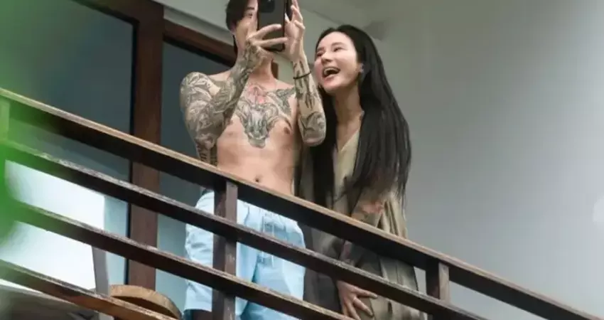 遭偷拍還稱讚狗仔！梁云菲陽台激吻照流出