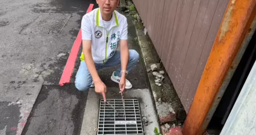 中市北區再現積水 議員怒揭「假水溝2.0」