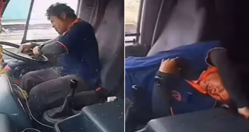 影／貨車司機行駛途中　突遭「神秘殺器」破窗擊中