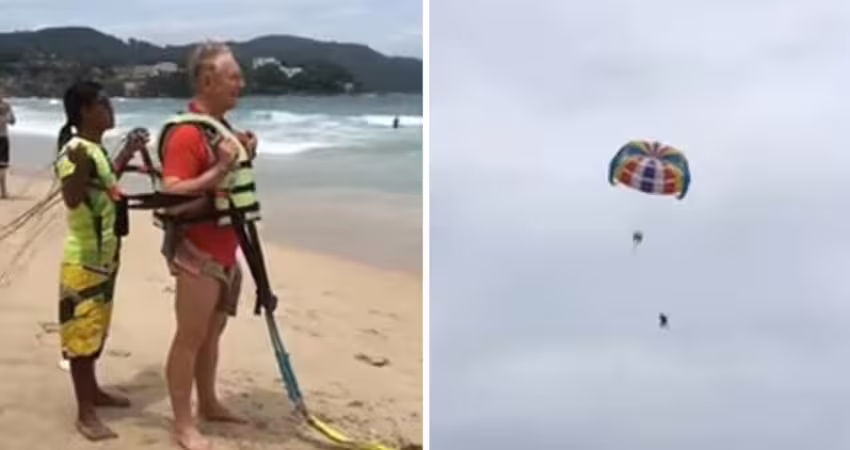 71歲富商玩拖曳傘　從30公尺高空墜亡