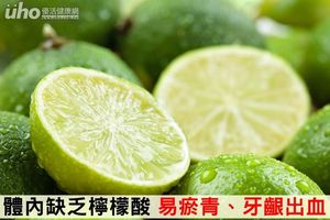 體內缺乏檸檬酸 易瘀青、牙齦出血