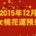 2015年12月男女桃花運