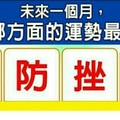 未來一個月，我在哪方面的運勢最美妙？。預。防。挫。敗。選一個字，測完分享168888。。