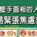 什麼手面相的人，比較容易緊張焦慮想不開？