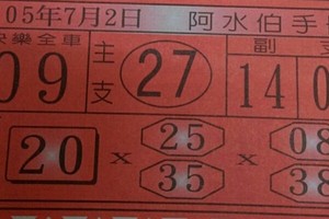 7/2 港 六合.（阿水伯，黃府千歲，萬塚君，紫竹寺，金財神，公籤，水底寮，神符數）。殺豬版。喜歡何數自由配，配出234星，參考，參考。