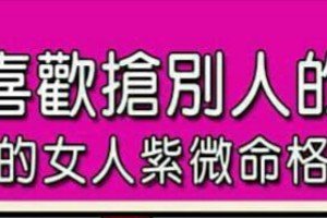 專門喜歡搶別人的男人的女人紫微命格