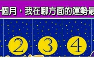 超神準測驗。【未來一個月，我在哪方面的運勢最精采？】..分享。測好運，，，，