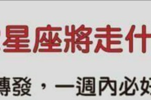 2016年12星座將走什麼好運呢？。看完馬上轉發，一週內必好運連連~~