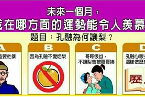 超神準測驗••未來一個月，我在哪方面的運勢能令人羨慕？