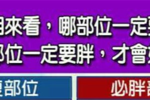 從體相來看，哪部位一定要瘦？哪些部位一定要胖，才會好命？