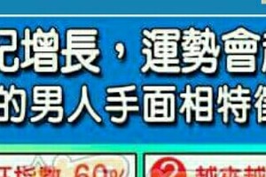 隨著年紀增長，運勢會越來越旺的男人手面相特徵