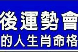 中年後運勢會大開的人生肖命格