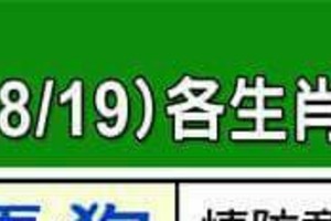 情況很緊急~8/13~8/19 各生肖整體運勢