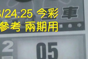 8/24.25 今彩【財神密碼】 參考 兩期用