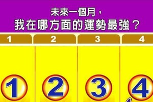 超神測驗~【未來一個月，我在哪方面的運勢最強？】。留言1688一路發。。