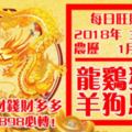 今天3月6日,每日旺財提示：龍雞猴豬，羊狗馬蛇。出門遇財神錢財多多！留言36898必轉！