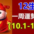 12生肖一周運勢預報（10.1-10.7）