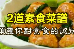 2道定製版素食菜譜，顛覆你對素食的認知