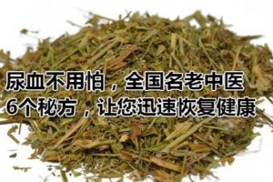 尿血不用怕，全國名老中醫6個秘方，讓您迅速恢復健康