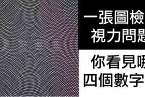 一張圖檢測視力問題！看到這4個數字「眼睛0毛病」　出現這4碼「散光＋近視都中了」網讚：超準的！