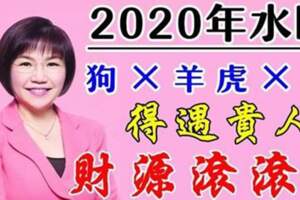 2020年庚子年水旺，恭喜這六大生肖人財源滾滾、得遇貴人。