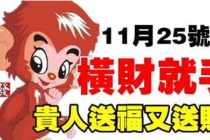 11月25號橫財就手，貴人送福又送財的生肖