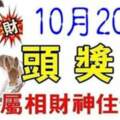 10月20號開始有頭獎運，六個屬相財神住你家