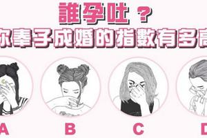 婚姻測試-誰在孕吐？測你奉子成婚指數有多高？