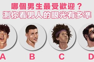 哪個男生最受歡迎？測你看男人的眼光有多準！