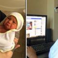 他上傳了女兒「皺眉頭」的可愛模樣，卻有網友留言指出「這裡」怪怪的...間接救了寶寶一條命！