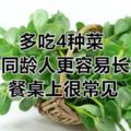 多吃4種菜，你比同齡人更容易長壽！餐桌上很常見