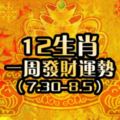 12生肖一周發財運勢【7.30-8.5】