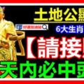 土地公顯靈！6大生肖【接財】，三天內必中頭獎！100%靈驗