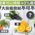 食蔬果可以預防40%癌症?7大抗癌食材不可不食