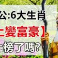 六大生肖【馬上變富豪】你上榜了嗎？