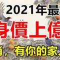 2021年最容易身價上億的生肖，有你的家人嗎？