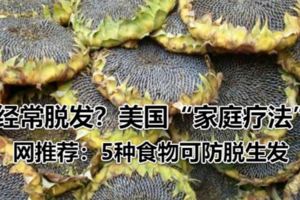 經常脫發？美國「家庭療法」網推薦：5種食物可防脫生發