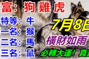 你是生肖「狗雞虎牛猴馬鼠」嗎？7月8日開始橫財如雨下，徹底告別以前的苦日子！