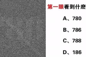 心理測驗：第一眼看到什麼數字？測測你的全面性格！