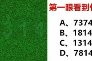 憑直覺從圖中看到什麼數字？一秒測出你的「全方面性格」！