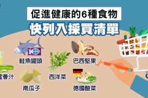 這6種促進健康的食物列入採買清單了沒？