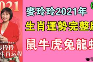 麥玲玲2021年生肖運勢完整版（上）鼠牛虎兔龍蛇