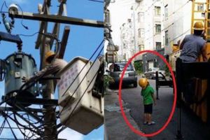 這台電爸爸「休假帶兒子搶修電箱」感動所有網友！這照片證明台電員工才是真正的無名英雄