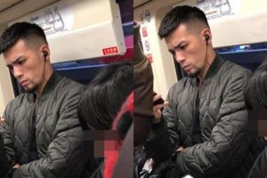 捷運驚見man度爆表的超帥「狼型帥哥」，網友看到照片後大呼人家是明星！